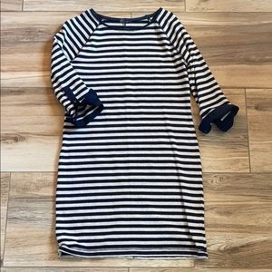 GAP navy/grey sweatshirt dress cuff sleeves